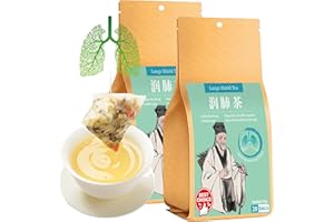 Baihuatang ‌Breathe Easy Herbal Tea - 40 Bags‌|For Lungs Natural Throat Comfort with Sugar Cane & Snow Pear ‌Caffeine-Free | Vegan | 100% Plant-Based‌‌