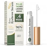 BIYSBER Eyebrow Growth Serum with Peptide Complex and Hyaluronic Acid, 5 mL | For sparse, thin or over-plucked brows; supports fuller, thicker-looking brows with a gentle, fragrance-free daily formula.