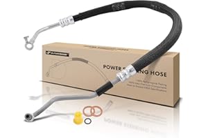 A-Premium Power Steering Pressure Hose Line Assembly Compatible with Ram 2500 2013-2018, 3500 2013-2018, 4500 2013-2015, 5500 2013-2015, 6.7L, with O-ring & Washer, Pump To Hydroboost