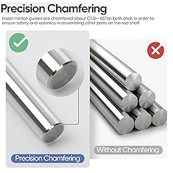 8mm x 300mm (0.315 x 11.81 inch) Linear Motion Rods
