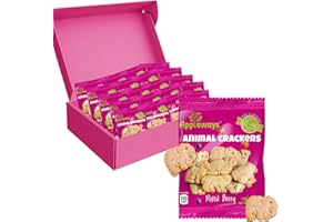 Animal Crackers Snack Packs, 20 Count 0.9 oz Each, Mixed Berry Animal Cracker Toddler Snacks Made with Natural Fruit Bits. Healthy Snacks for Toddlers and Kids by Appleways