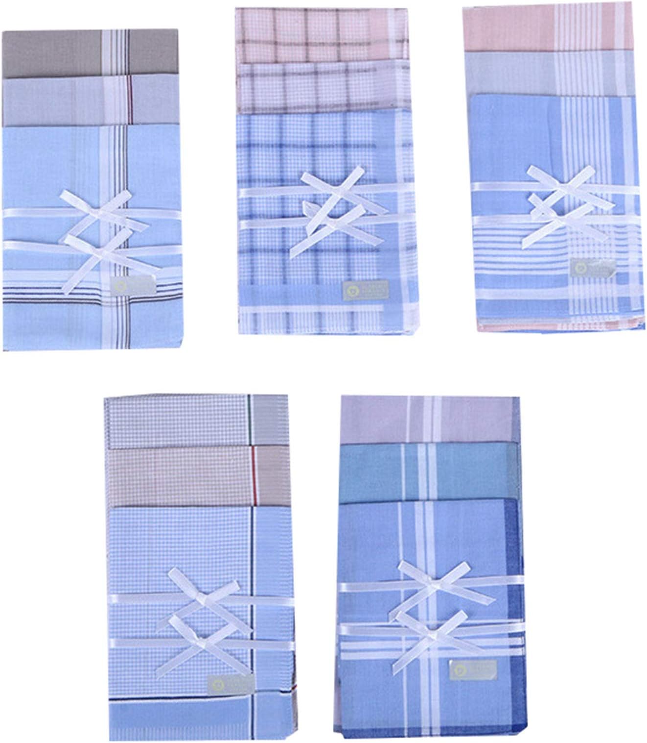 Forlisea Women Colorful Light Color Handkerchief Cotton Hanky