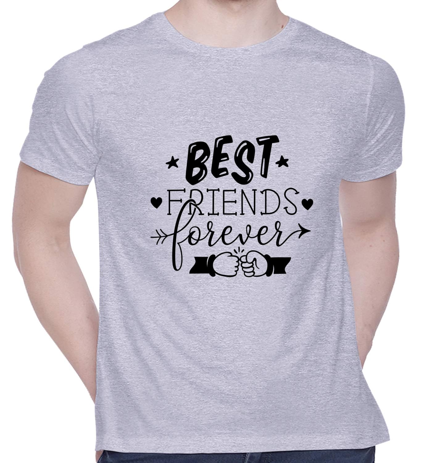 Buy CreativiT Graphic Printed TShirt for Unisex Best Friends Forever