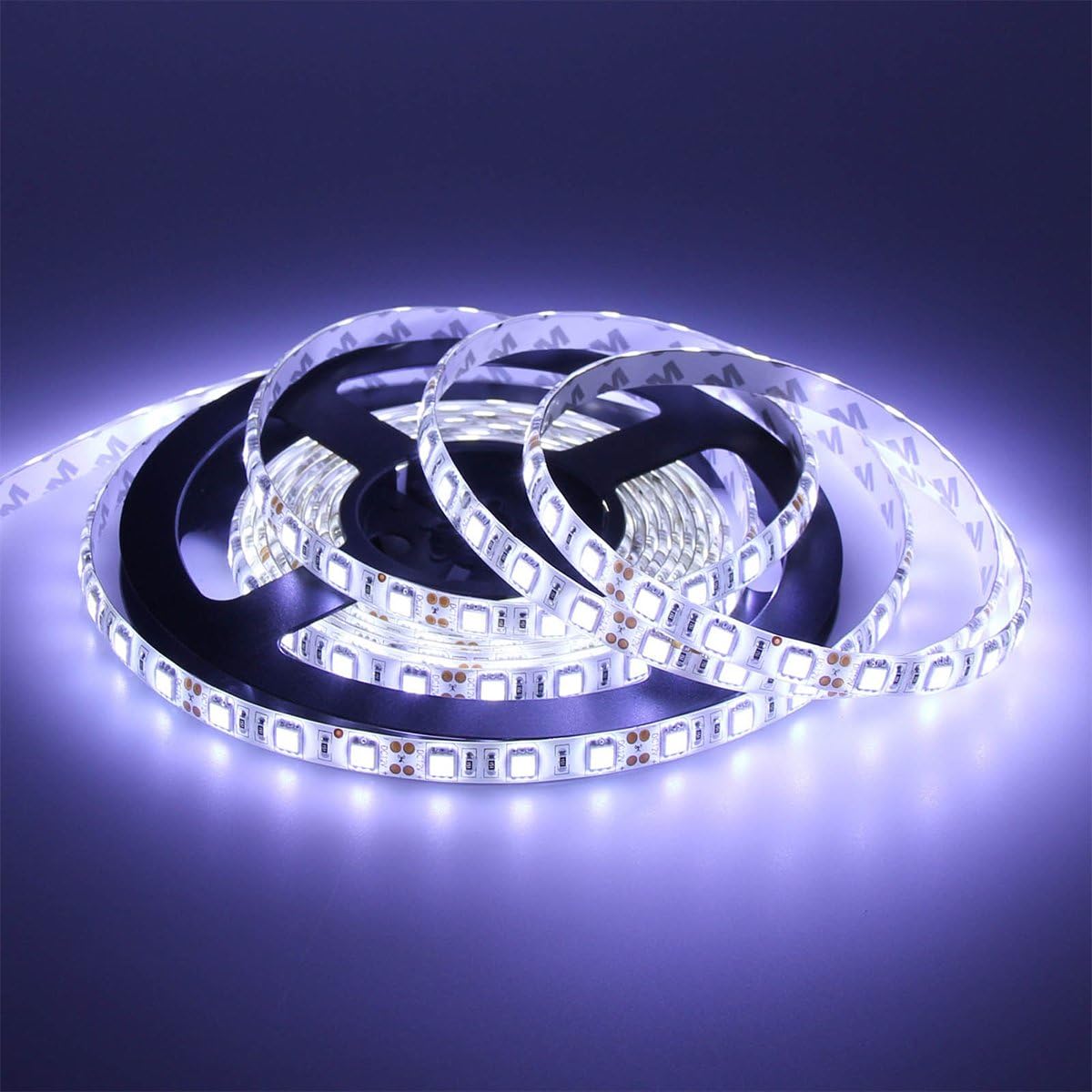 TEQIN LED Light Strip Kit DC 12V 16.4Ft / 5M Flexible LED
