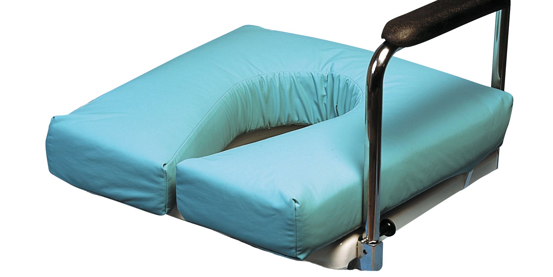 HOMECRAFT Fibre Filled Commode Cushion with Horseshoe Cutout, Portable Assistance Seat for Disabled & Elderly