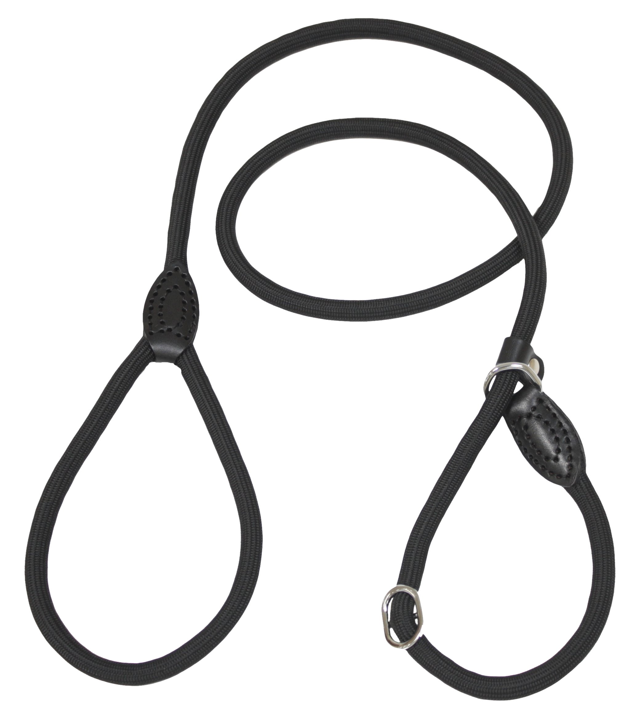 Croci Tubular Chocking Leash, 10 x 1500 mm, Black