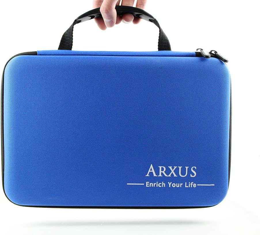 Arxus Waterproof Carrying Case for Gopro Hero 6, 5, 4, 3+, 3, 2, 1 Action Cameras and Accessories