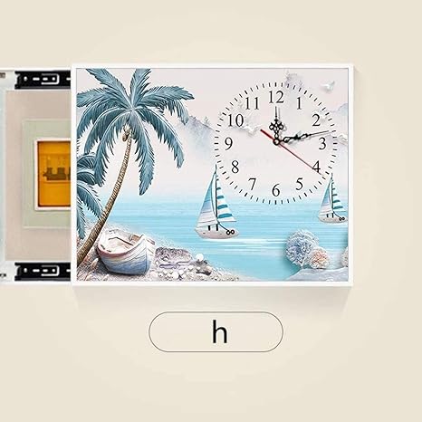 Amazon 配電ボックスの交換ドアを使用してサイレント時計は油圧ロッドパンチ無料ヒューズモジュールのヒューズボックスメーターボックス装飾リビングルームのベッドルームプッシュプル装飾画をブロック Color Push Right H Size 60 50cm アートフレーム