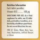 Solgar Vitamin B12 100 µg Tablets - Vegan - 100 Count for Energy & Wellness view 3