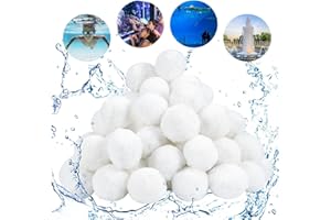 Aitsite 2.9 lbs Pool Filter Balls Eco-Friendly Fiber Filter Media for Swimming Pool Sand Filters (Equals 100 lbs Pool Filter Sand)
