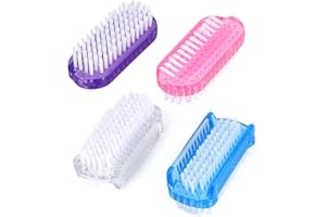 GCQQ Beauty 4Pcs Hand Brushes for Nails, Nail Cleaning Brushes Double Side, Fingernail Brush 4 Colors, Fingernail Cleaning Brushes for Toes, Fingernail, Fingernail Brush Cleaner for Kitchen or Garden