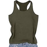 Racerback Tank Tops for Women Summer Sleeveless Round Neck Casual Graphic Tunic Shirts