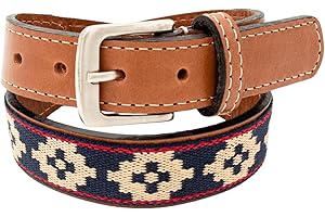 GauchoLife Handmade Woven Kids Polo Belt - Guarda Pampas Design, Crafted from Full Grain Leather