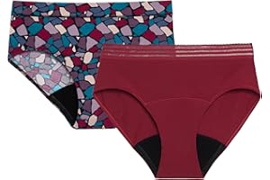 Thinx for All Period Underwear, Everyday Comfort Brief, Holds Up to 12 Regular Tampons*, FSA HSA Approved Period Panties, Leakproof, Reusable & Controls Odor with Lace, 2 Pack