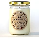 Frankincense and Myrrh Soy Candle, 12oz | Handmade in the USA with 100% Soy Wax