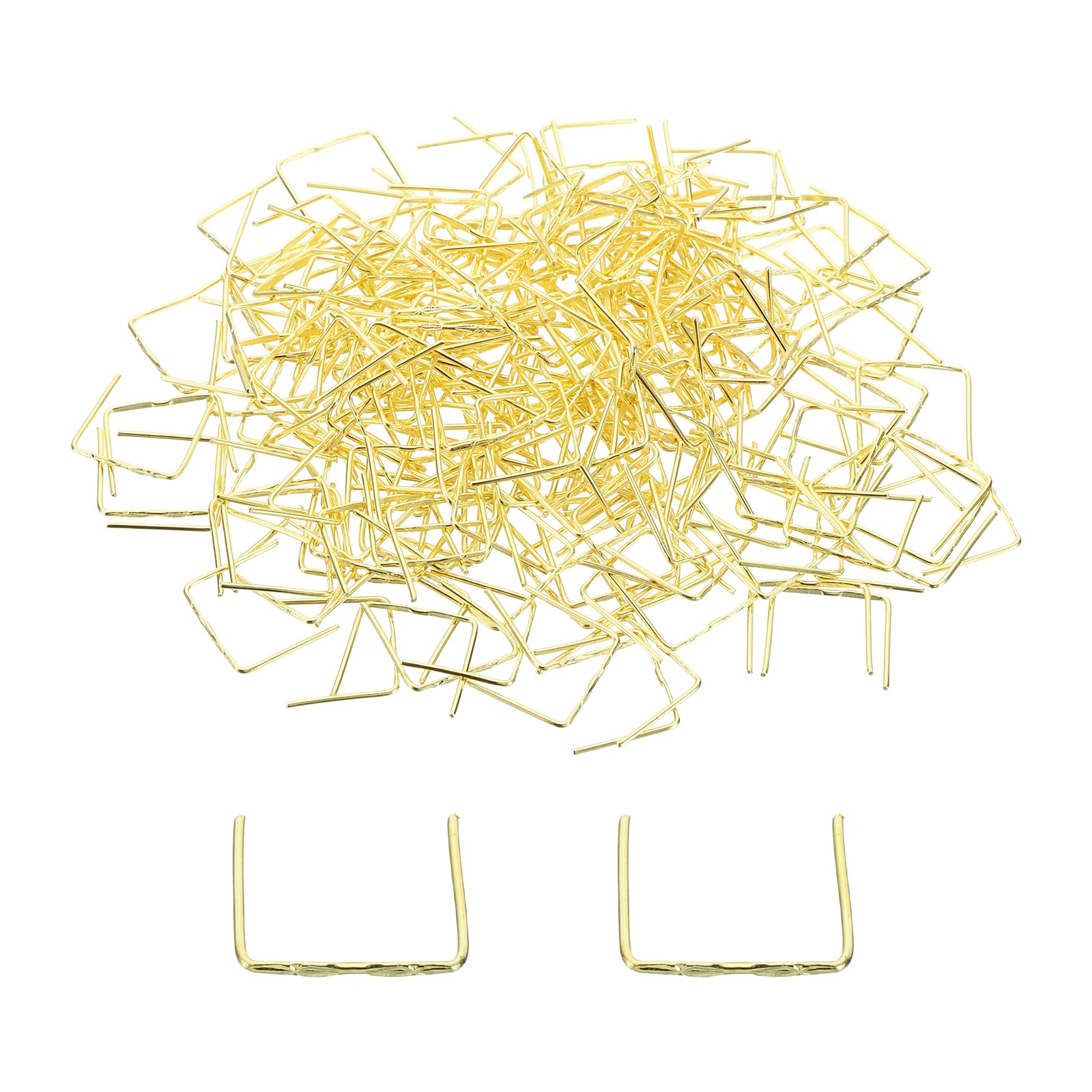 PATIKIL 14mm/0.6" Golden Copper Chandelier Connector Pins, 460Pcs, Classic Style