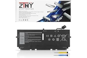 ZTHY 52Wh 722KK Laptop Battery Replacement for Dell XPS 13 9300 (2020 Edition) XPS 13 9310 (2020) 9380 (2020) 13.4" P117G P11