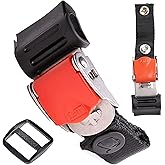 Helmet Quick Release Buckle Kit Ratcheted Stainless Steel Helmet Chin Strap Adapter - Install Without Removing Strap Snap