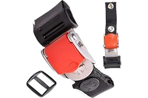 THE HELMET SHOP Helmet Quick Release Buckle Kit Ratcheted Stainless Steel Helmet Chin Strap Adapter - Install Without Removing Strap Snap