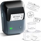 NIIMBOT B1 Label Maker Came with 3 Roll White Labels(Blue) | Thermal Label Printer Easy to Use for Office, Home, Business, Support Smartphones &amp; PC