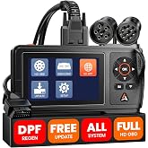 ANCEL HD431 Heavy Duty Truck Scanner, DPF Regen &amp; Forced Reset for Paccar &amp; Detroit Engines, Full System Diagnostics Diesel Code Reader, Professional OBD2/HDOBD Mechanic Tool for Commercial Vehicles