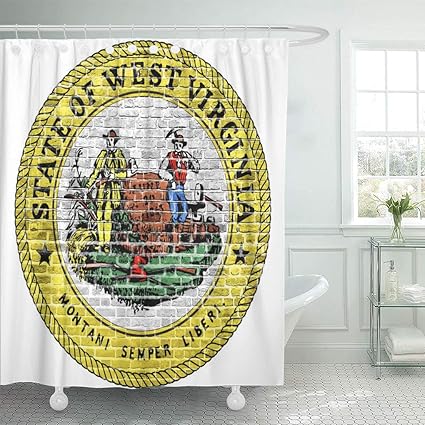Amazon Com Emvency Shower Curtain Waterproof Polyester