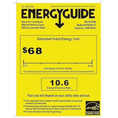 Buy Keystone Kstat08 1c Energy Star 8 000 Btu 115v Through The Wall Air Conditioner With Follow Me Lcd Remote Control 14 500 White Online In Indonesia B01cdferqm