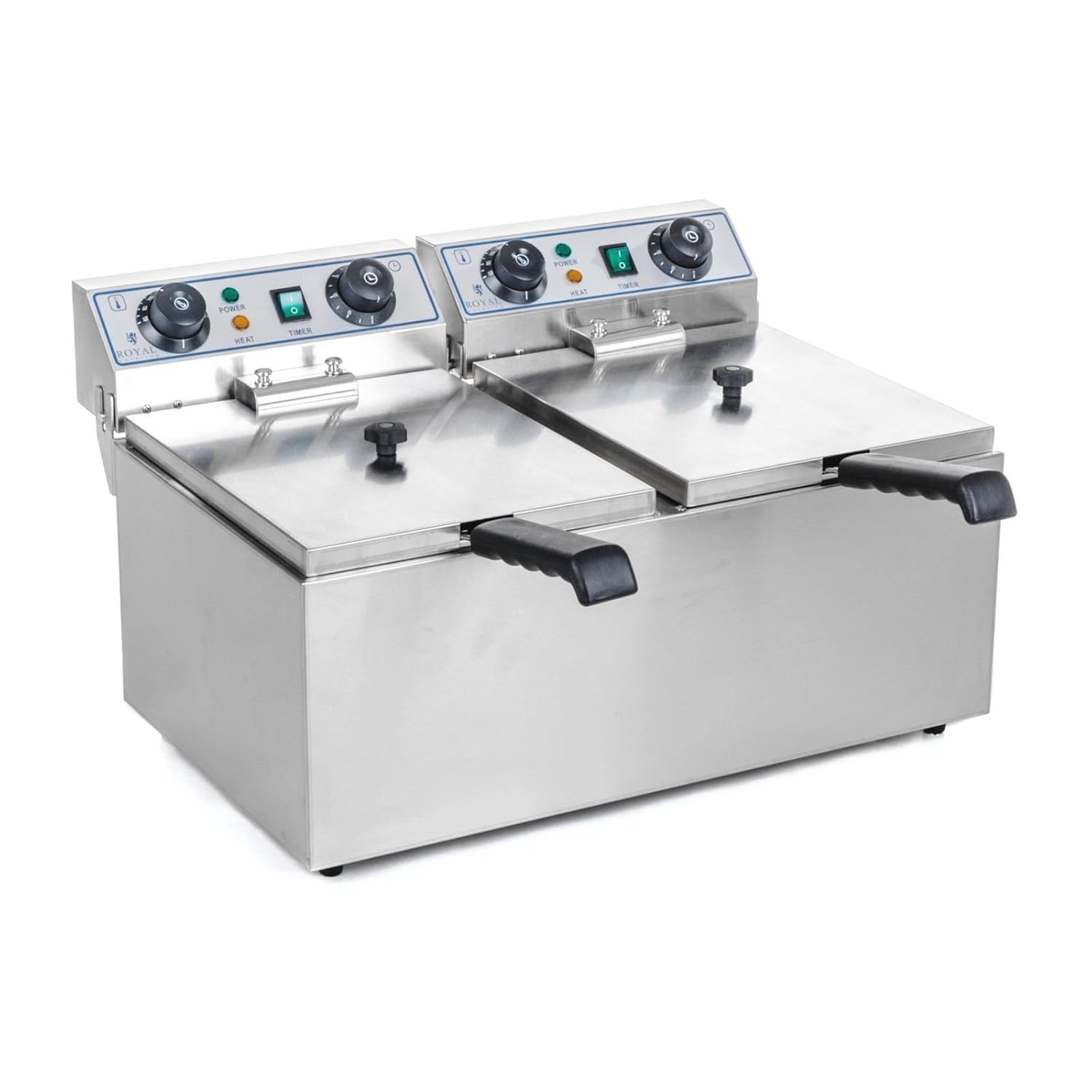 Royal Catering Freidora Eléctrica 2 x 10 litros RCTF-10DH ...