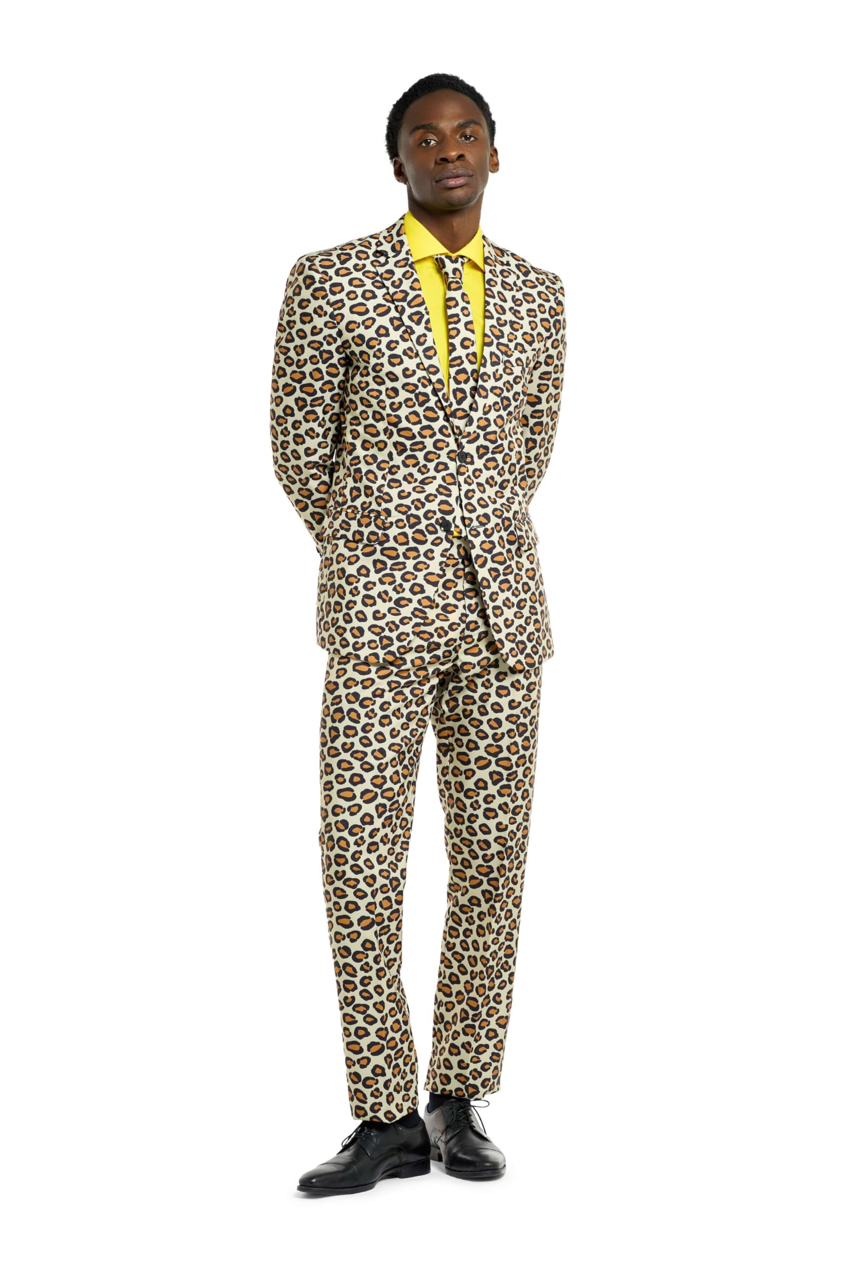 OppoSuits Men's Crazy Prom Suits Jag – Comes with Jacket, Pants and Tie in Funny Designs, 52,OSUI-0004-EU62