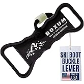 Boxum Ski Boot Buckle Lever Tool & Boot Carrier Strap – Multi-Purpose Ski Boot Buckle Tightener for Quick Adjustments & Easy Carrying – Durable American-Made Ski Accessory