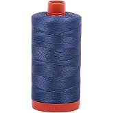 Aurifil A1050-2775 Solid 50wt 1422yds Steel Blue Mako Cotton Thread