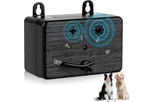 FBIDCT Anti Barking Device for Dogs. Ultrasonic Dog Barking Control Devices Up to 50 FT for Outdoor Indoor. Dog Barking Deterrent with 3 Adjustable Levels. Dog Barking Silencer Safe for Human & Dogs (Black)