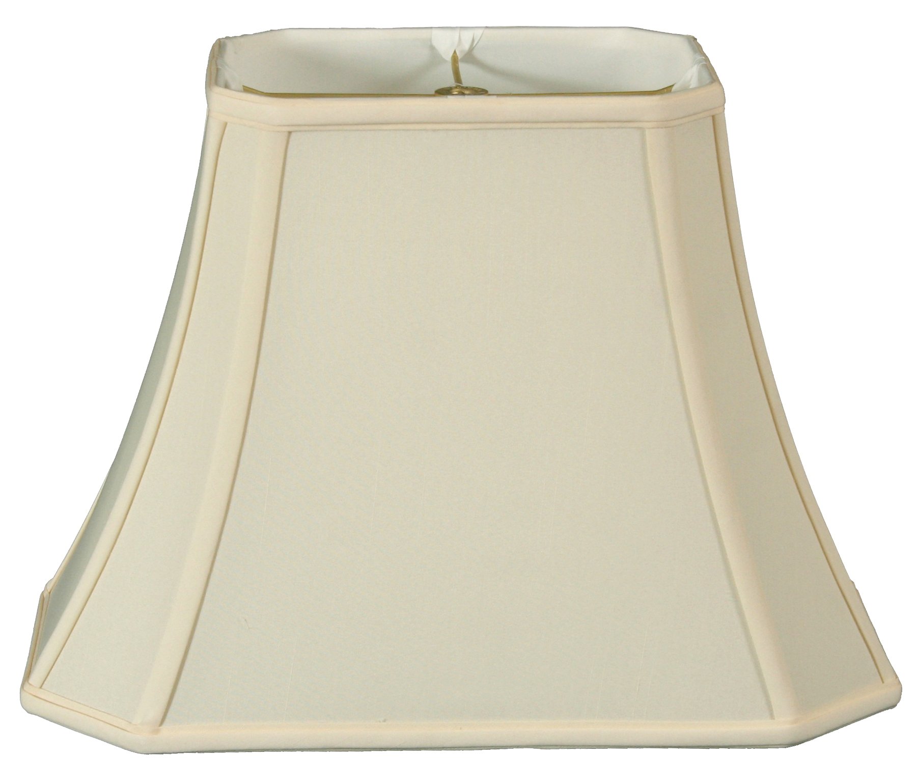 Royal Designs Rectangle Cut Corner Lamp Shade - Eggshell - (7 x 10) x (12.25 x 18) x 13.25