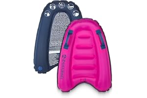 ZAMASMEL Premium Kids Inflatable Boogie Board Lightweight Swimming Floating Surfboard for Beach & Pool Fun Durable Inflatable Surf Body Board for Wave Riding Summer Pool Floats & Beach Toys