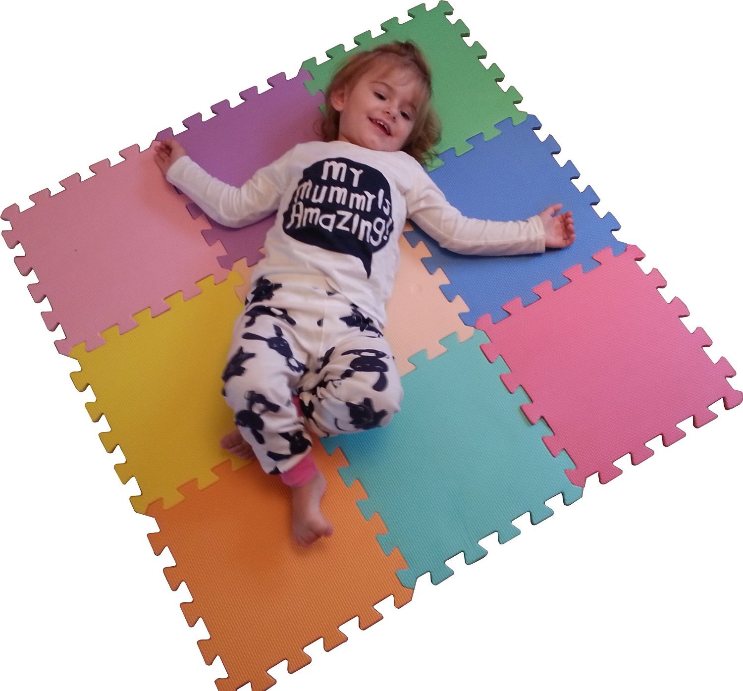 Activity & Entertainment Playmats & Floor Gyms 18 Piece Pastel Edz Kidz