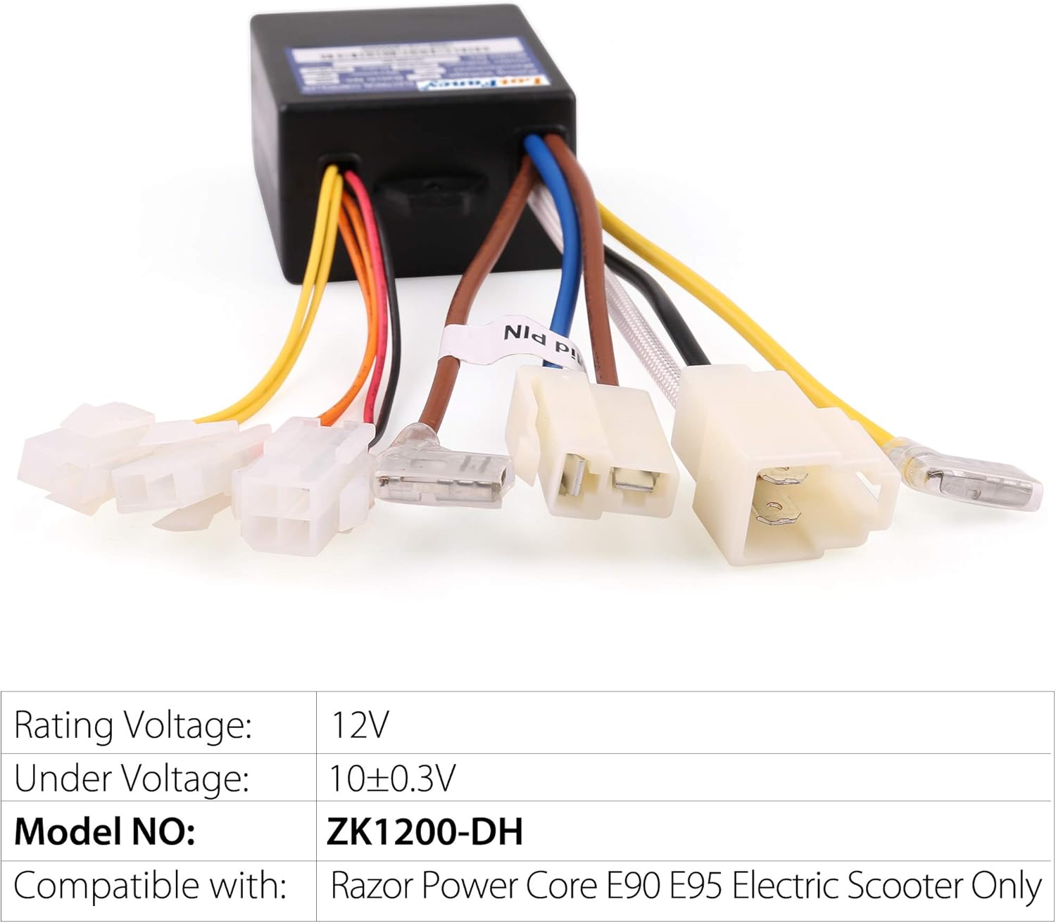 7 with Controller 12V LotFancy Connectors Parts Scooter Razor