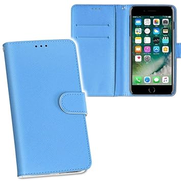 Amazon Igcase Iphonese専用ケース 手帳型 スマホカバー 両面プリント Iphonese ケース カバー レザー ケース 手帳タイプ フリップ ダイアリー 二つ折り 革 フルデザイン 012242 水色 単色 シンプル スマコレ ケース カバー