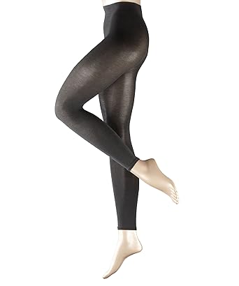 Falke Damen blickdichte Strick-Leggings Cotton Touch Baumwolle Blickdicht 1 Paar