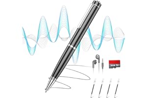 Digital Voice Recorder - Voice Activated Recorder with Noise Reduction for Lectures Meetings Classes, Professional Sound Audi