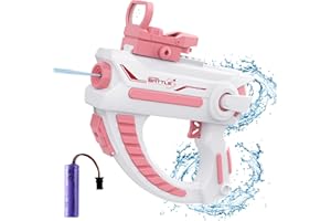ABIFNY Automatic Water Gun Electric Squirt Water Blaster Guns Soaker Squirt Summer Squirt Shooter Gun Toy Water Gun for Girls Outdoor Swimming Beach Water Fighting Toys