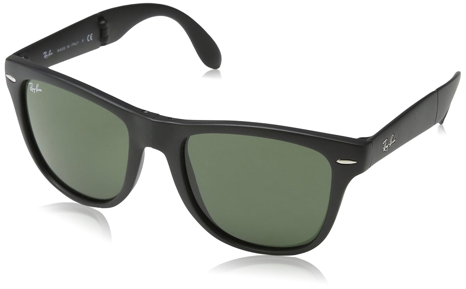 Ray Ban Gafas de sol Wayfarer plegable verde negro mate RB S