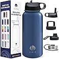 ALBOR Insulated Water Bottle with Straw, 32 Oz - 100% Leak-Proof with 4 Lids (2 Straw Lids) - Triple Insulated Stainless Stee
