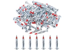 Glarks 60Pcs Heavy Duty 1/8 inch 46MM Zinc Plated Steel Molly Bolt Drive Hollow Drive Wall Anchor Screws Set (1/8SDx46MM)