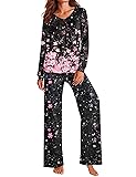 Ekouaer Women's Pajama Sets Long Sleeve Sleepwear