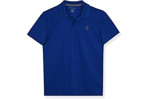 Champion Boys Athletic Short Sleeve Polo Shirt with Moisture Wicking Stretch Fabric