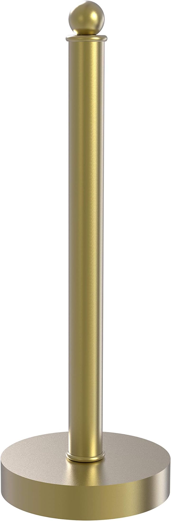 Allied BrassContemporary Counter Top Kitchen Paper Towel Holder, Satin Brass