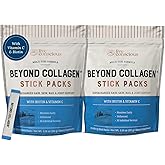 Live Conscious Beyond Collagen Peptides Powder Unflavored Packets-Hydrolyzed Collagen Powder-Hair Skin Nail & Joint Support- I II III V & X Grass-Fed Collagen Supplements for Women & Men 30 Pack (2pk)