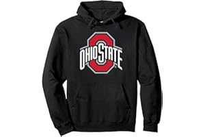 ELITE AUTHENTICS Ohio State Buckeyes Icon Logo Black Officially Licensed Pullover Hoodie