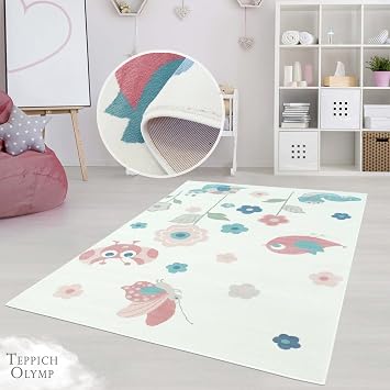Amazon De Teppich Kinderzimmer Madchen Jungen Frohliche