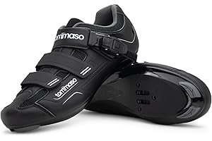 Tommaso Strada Mens Cycling Shoes for Road Bikes – Universally Compatible with All Shoe Clips & Bike Cleats, from SPD to Look Delta to Speedplay – Bike Shoes for Road Biking & Indoor Cycling